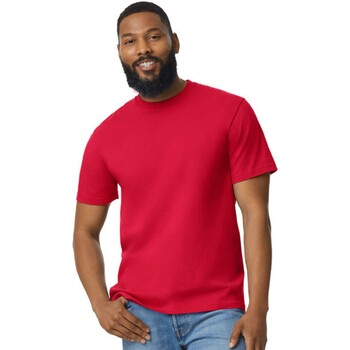 Abbigliamento T-shirts a maniche lunghe Gildan 65000 Rosso