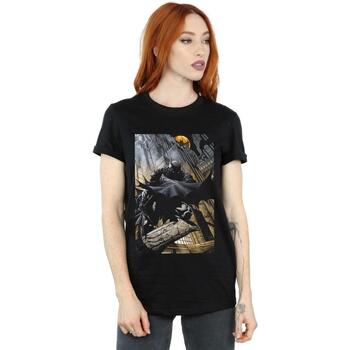 Abbigliamento Donna T-shirts a maniche lunghe Dc Comics Batman Night Gotham City Nero