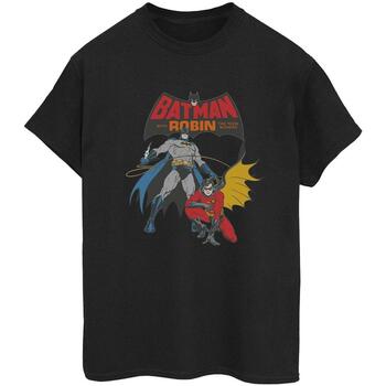 Abbigliamento Donna T-shirts a maniche lunghe Dc Comics Batman And Robin Nero