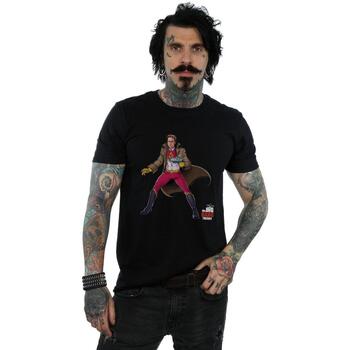 Abbigliamento Uomo T-shirts a maniche lunghe The Big Bang Theory Leonard Superhero Nero