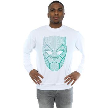 Abbigliamento Uomo Felpe Marvel Black Panther Tribal Mask Bianco