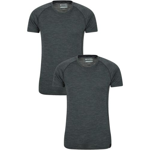 Abbigliamento Uomo T-shirts a maniche lunghe Mountain Warehouse Summit Grigio