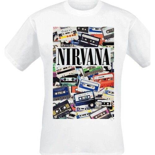Abbigliamento T-shirts a maniche lunghe Nirvana PH1991 Bianco