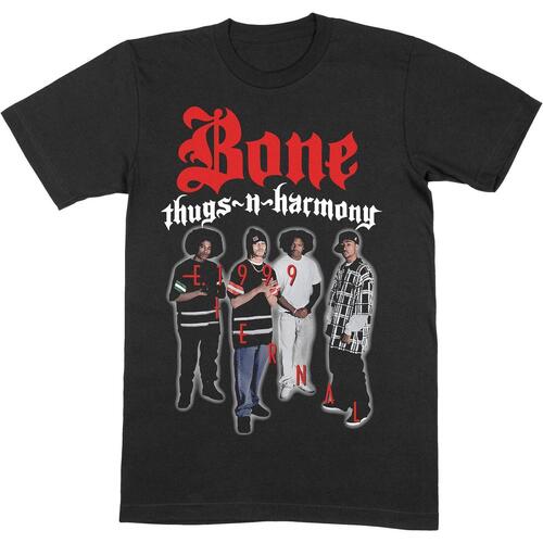Abbigliamento T-shirts a maniche lunghe Bone Thugs N Harmony E. 1999 Nero