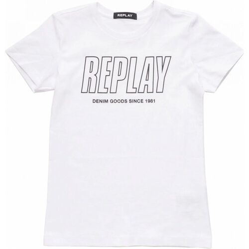 Abbigliamento Bambino T-shirt & Polo Replay SB7308.020.2660-001 Bianco