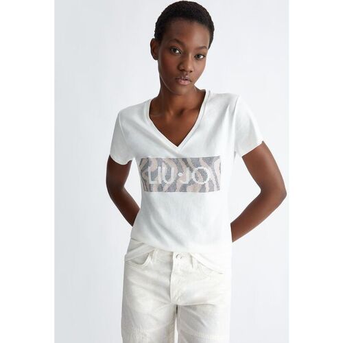 Abbigliamento Donna T-shirt & Polo Liu Jo WA4019 JS923-Q9994 Bianco