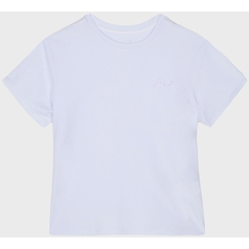 Abbigliamento Bambina T-shirt maniche corte Emporio Armani EA7 T-shirt Iridescent 6RFT10FJDZZ Bianco