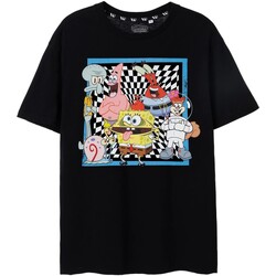 Abbigliamento Uomo T-shirt maniche corte Spongebob Squarepants NS7413 Nero