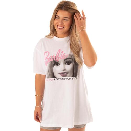 Abbigliamento Donna T-shirt maniche corte Dessins Animés Be Your Own Reason To Smile Bianco