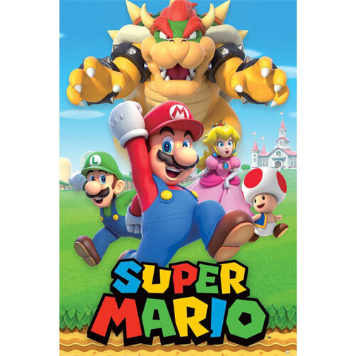 Casa Poster Super Mario Bros TA11369 Multicolore