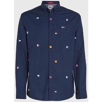 Tommy Jeans Camicia Archive Classic Fit BLU NAVY