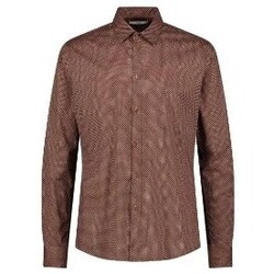 Abbigliamento Uomo Camicie maniche lunghe Gaudi Camicia Slim Con Stampa Geometrica MARRONE
