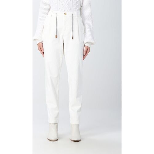 Abbigliamento Donna Pantaloni Eleventy Pantalone velluto Bianco
