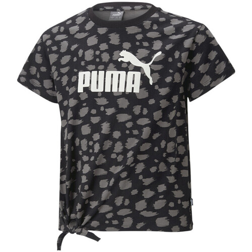 Abbigliamento Bambina T-shirt & Polo Puma 673523-01 Nero