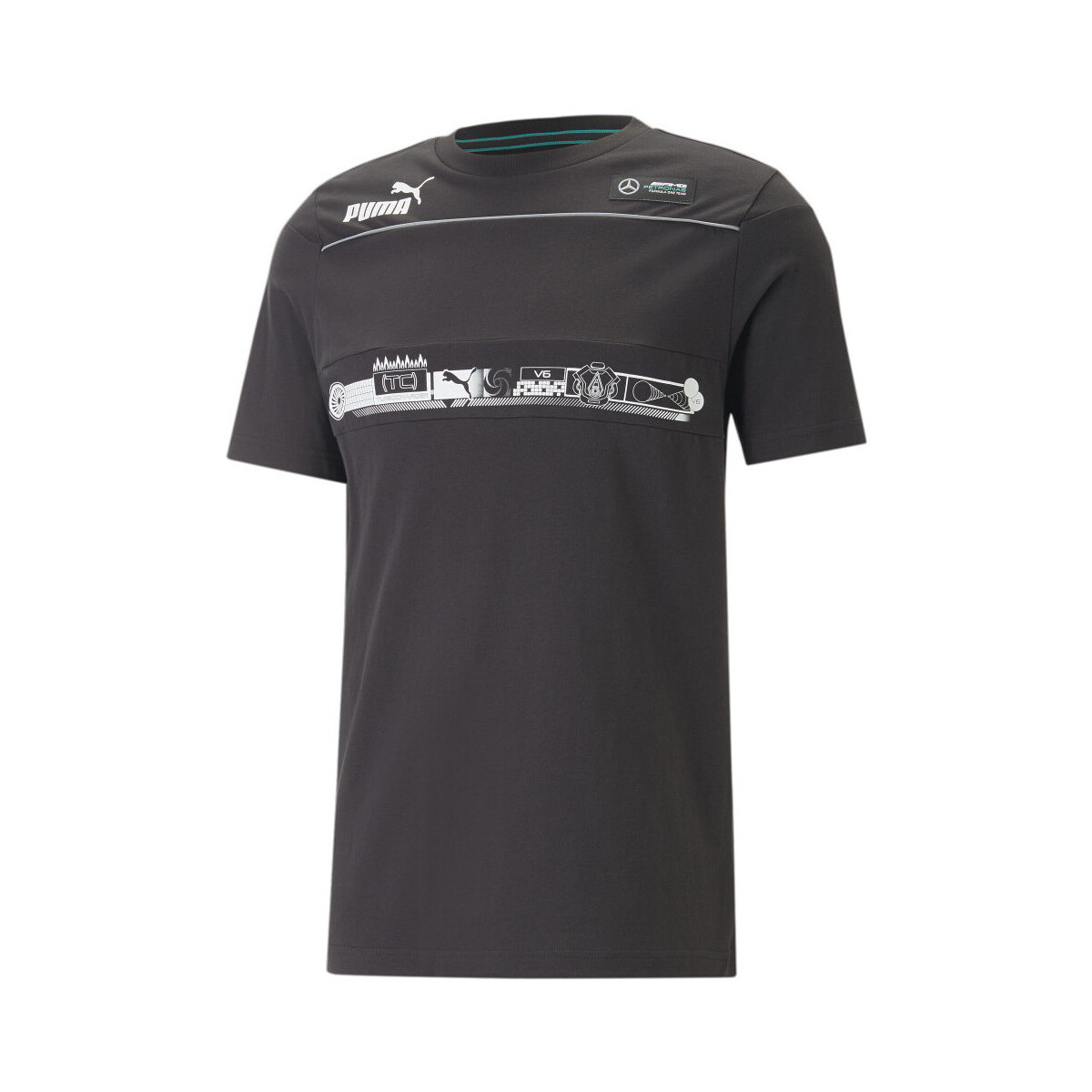 Abbigliamento Uomo T-shirt & Polo Puma 538450-01 Nero
