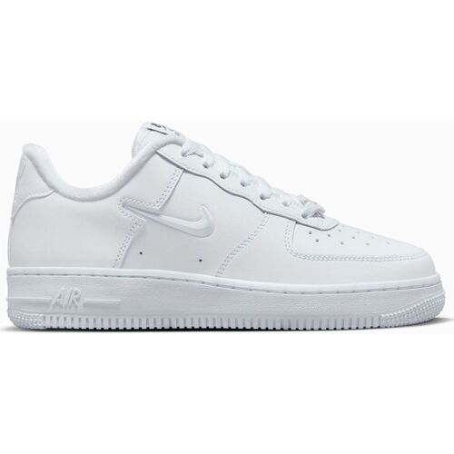 Scarpe Donna Sneakers Nike Air Force 1 Low '07 SE Just Do It Triple White Bianco