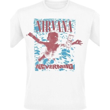Abbigliamento T-shirts a maniche lunghe Nirvana Nevermind Underwater Bianco