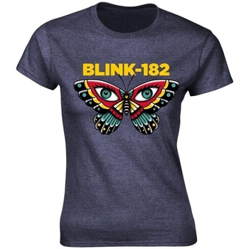 Abbigliamento Donna T-shirts a maniche lunghe Blink 182 PH2147 Blu