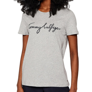 Abbigliamento Donna T-shirt & Polo Tommy Hilfiger WW0WW24967 Grigio
