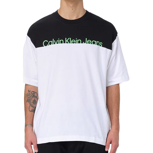 Abbigliamento Uomo T-shirt maniche corte Calvin Klein Jeans J30J324010 Bianco