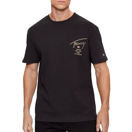 Abbigliamento Uomo T-shirt & Polo Tommy Hilfiger DM0DM17729 Nero