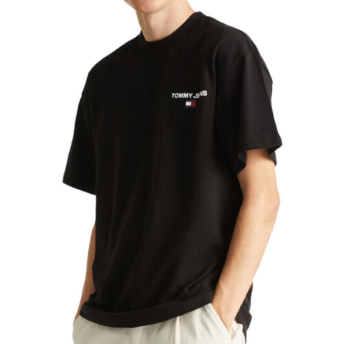Abbigliamento Uomo T-shirt & Polo Tommy Hilfiger DM0DM17823 Nero
