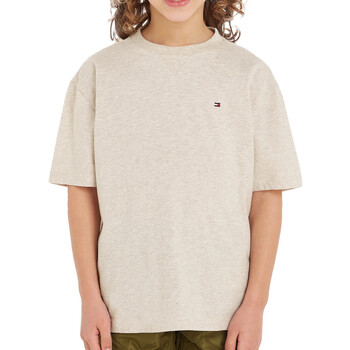 Abbigliamento Bambino T-shirt & Polo Tommy Hilfiger KB0KB08575 Beige