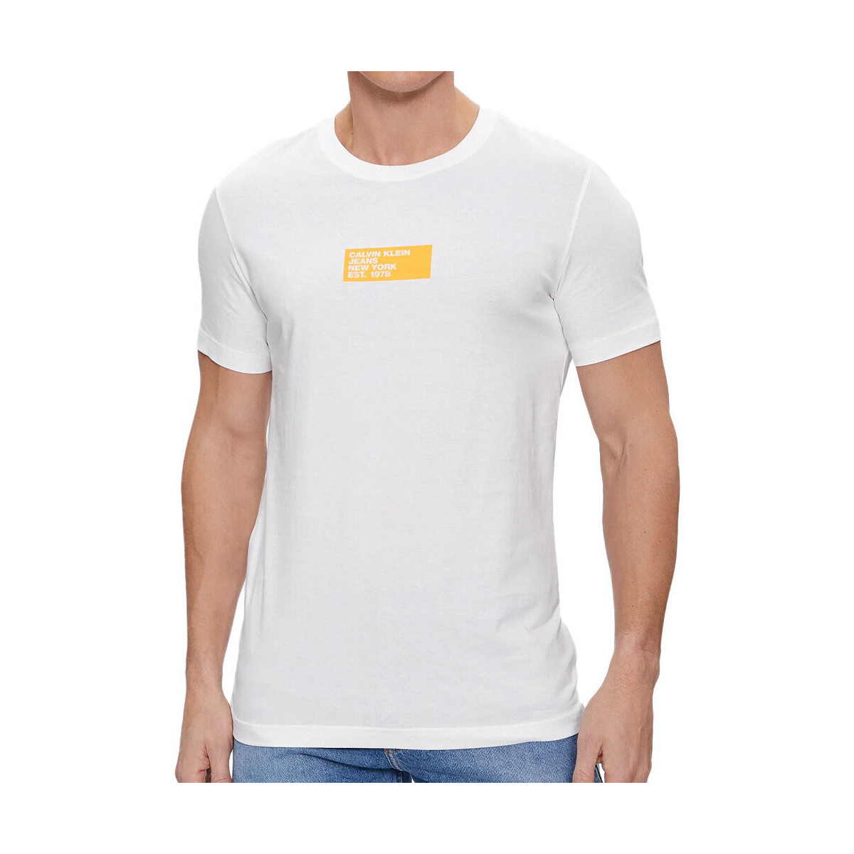 Abbigliamento Uomo T-shirt & Polo Calvin Klein Jeans J30J324027 Bianco