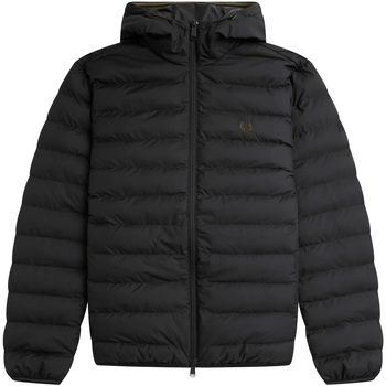 Abbigliamento Uomo Giacche Fred Perry Fp Hooded Insulated Jacket Nero