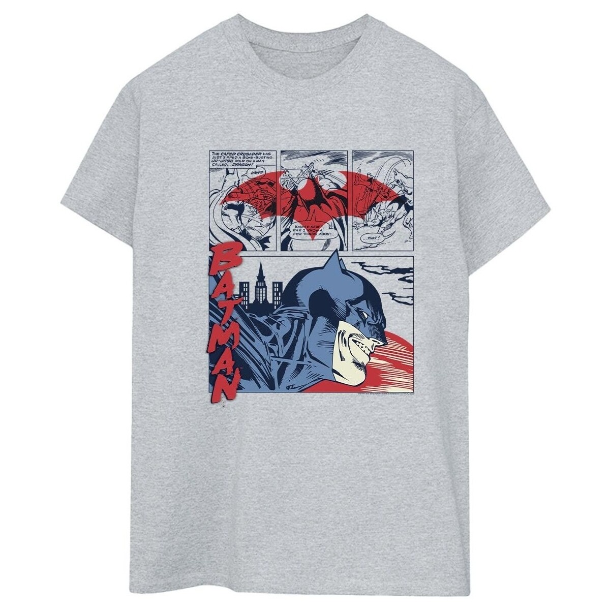 Abbigliamento Donna T-shirts a maniche lunghe Dc Comics Batman Comic Strip Grigio