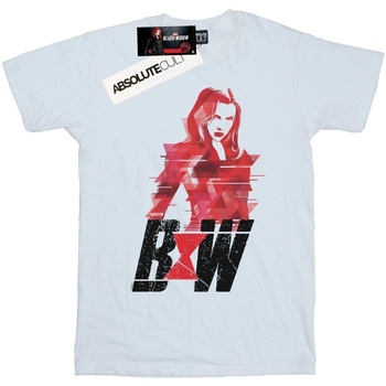 Abbigliamento Uomo T-shirts a maniche lunghe Marvel Black Widow Movie Logo Artwork Bianco