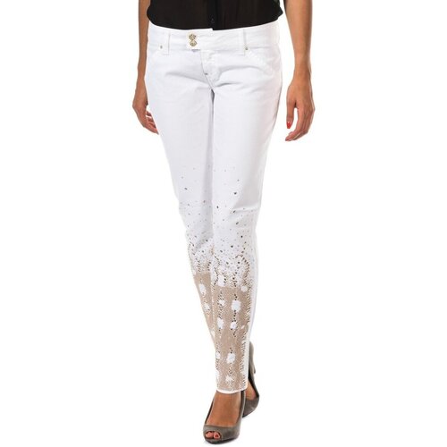 Abbigliamento Donna Pantaloni Met 10DBF0094-B075-0001 Bianco