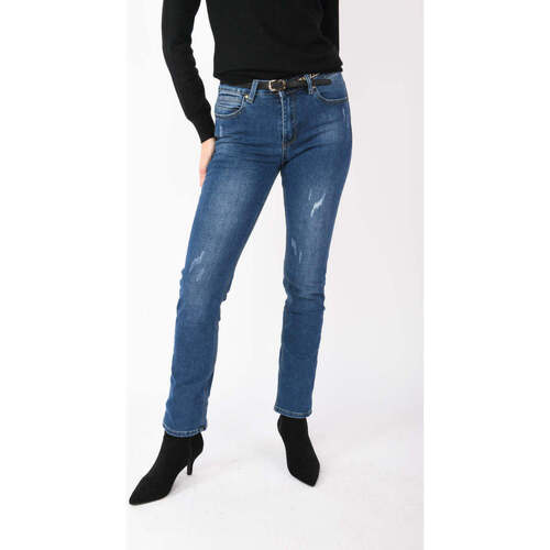 Abbigliamento Donna Jeans slim Nuna Lie JJSW22009JE-23-PE24-XS Blu