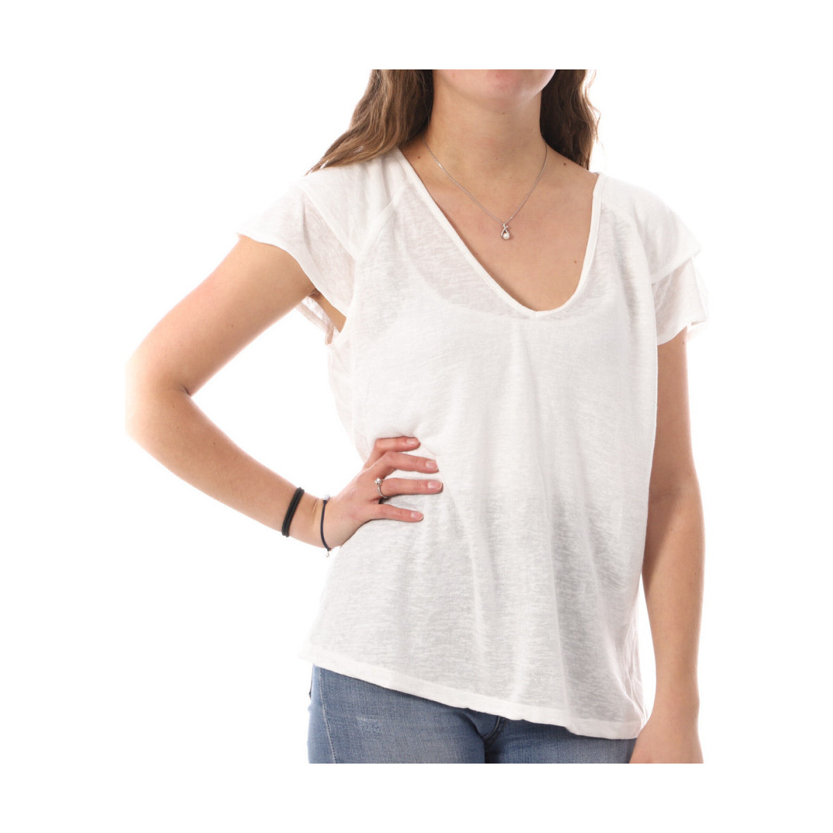 Abbigliamento Donna T-shirt & Polo Vero Moda 10308107 Bianco