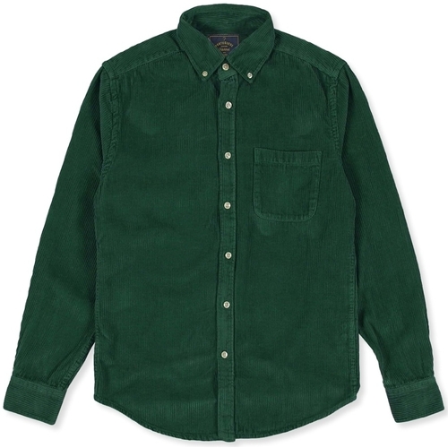 Abbigliamento Uomo Camicie maniche lunghe Portuguese Flannel Lobo Shirt - Green Verde