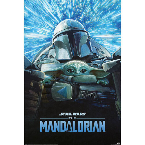 Casa Poster Star Wars: The Mandalorian TA11468 Nero