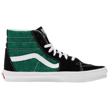 Scarpe Donna Sneakers Vans SK8-HI Sweater Weather Black/ Green VN000BW7YJ71 Verde