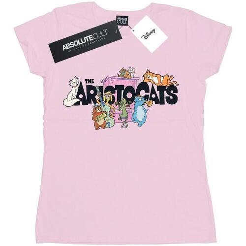 Abbigliamento Donna T-shirts a maniche lunghe Disney Aristocats Logo Rosso