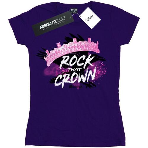 Abbigliamento Donna T-shirts a maniche lunghe Disney The Descendants Rock That Crown Viola