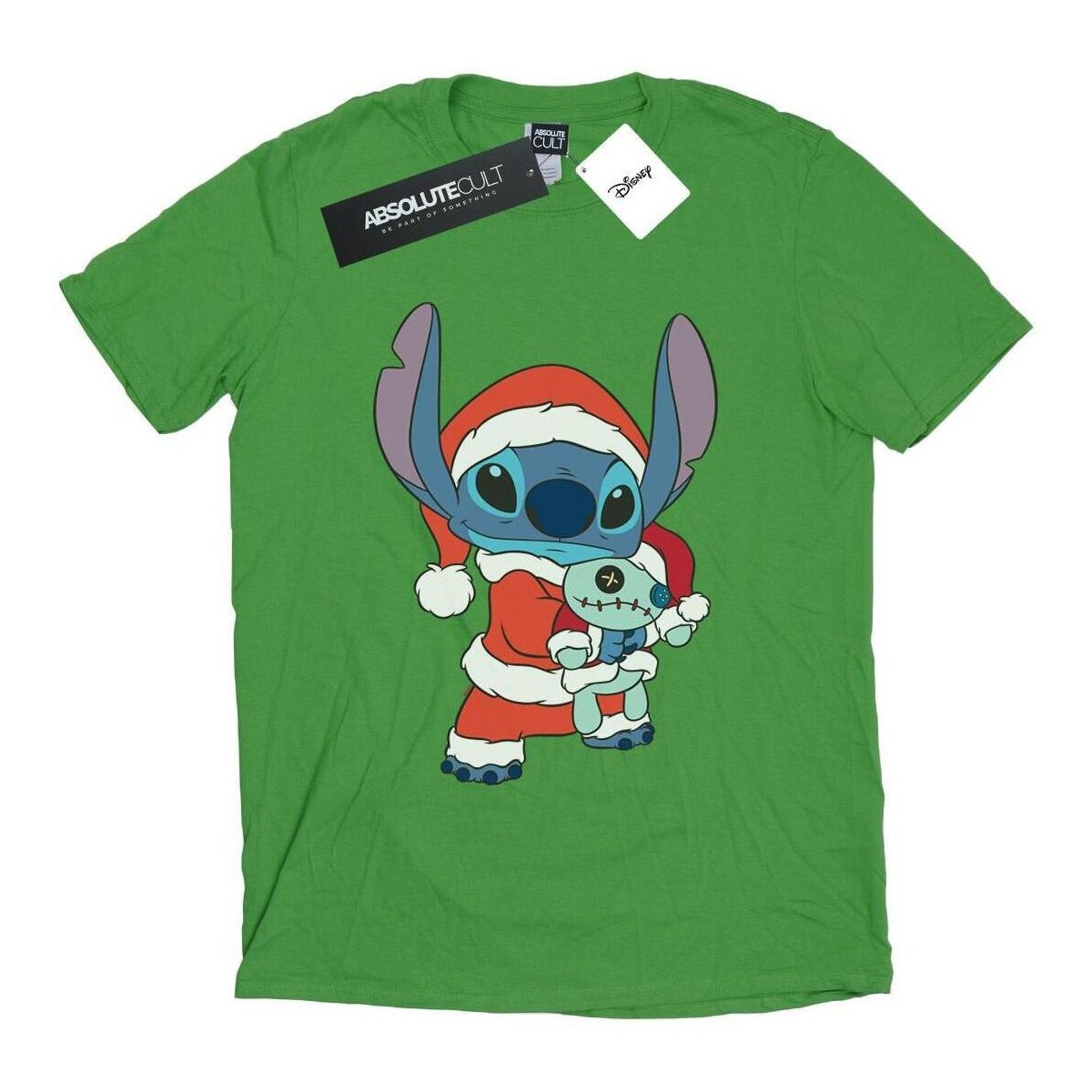 Abbigliamento Donna T-shirts a maniche lunghe Disney Lilo And Stitch Stitch Christmas Verde