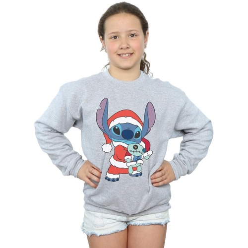 Abbigliamento Bambina Felpe Disney Lilo And Stitch Stitch Christmas Grigio