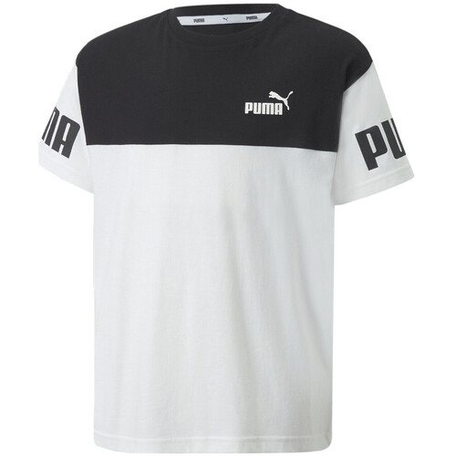 Abbigliamento Bambino T-shirt & Polo Puma 670097-02 Bianco