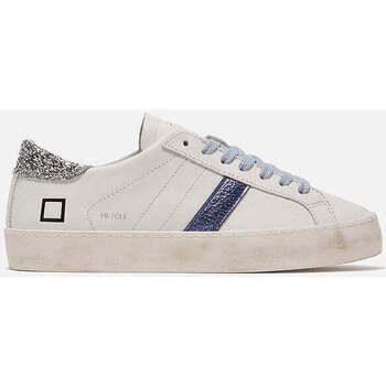 Scarpe Donna Sneakers Date sneakers donna bianca hill low calf white blue Bianco