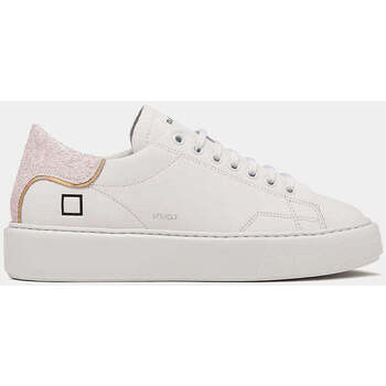 Scarpe Donna Sneakers Date sneakers donna bianca sfera glitter white pink Bianco