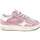 Scarpe Donna Sneakers Ama Brand sneakers donna in pelle rosa effetto slavato Rosa