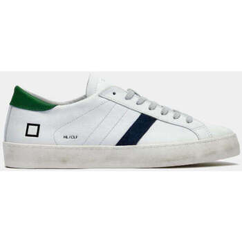 Scarpe Uomo Sneakers Date sneakers uomo hill low calf white green Bianco