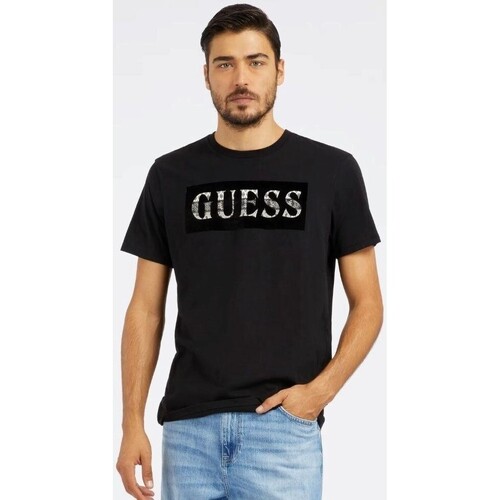 Abbigliamento Uomo T-shirt maniche corte Guess M4RI70K9RM1 Nero