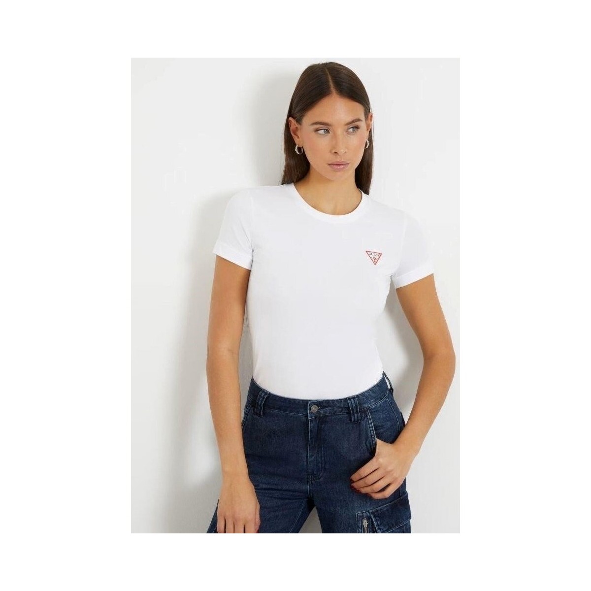 Abbigliamento Donna T-shirt & Polo Guess W2YI44J1314 Bianco