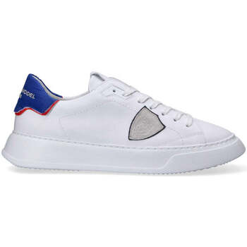 Scarpe Uomo Sneakers basse Philippe Model sneakers Temple bianco blu Bianco