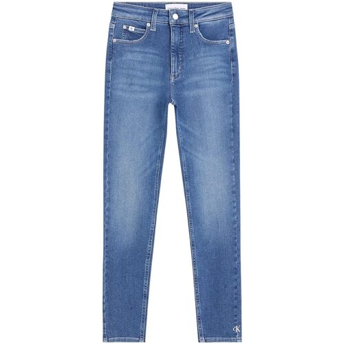 Abbigliamento Donna Jeans Calvin Klein Jeans HIGH RISE SUPER SKINNY ANKLE Blu